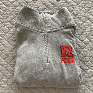VS Pink Rutgers Scarlet Knights Quarter Zip